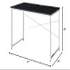 Acme Tennos Vanity Desk in Black & Chrome Finish view 3