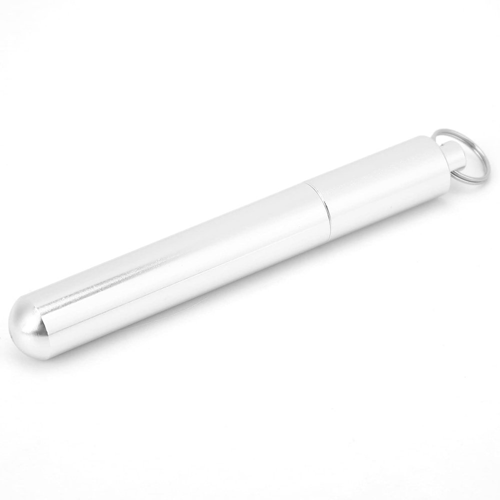 Alvinlite Toothpick Bottle, Aluminum Alloy Toothpick Holder Portable Keychain Tooth Picker Reusable Metal Toothpick AlvinliteHome
