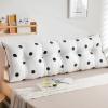 AYLYHD Headboard Cushion Triangular Lumbar Pillow Big Soft Reading Pillow Upholstered Daybed Sofa Bed Office Chair Wedge Pillow for Adult Kids (Color : B, Size : 150x50x20cm) view 2