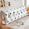 AYLYHD Headboard Cushion Triangular Lumbar Pillow Big Soft Reading Pillow Upholstered Daybed Sofa Bed Office Chair Wedge Pillow for Adult Kids (Color : B, Size : 150x50x20cm) view 3