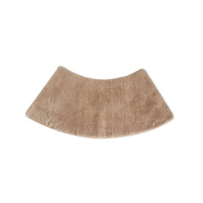 Bath Mat Bathroom Rug Curved Bath Rug Semi Circular Shower Mat Non Slip Kitchen Durable - Brown