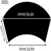 Bath Mat Bathroom Rug Curved Bath Rug Semi Circular Shower Mat Non Slip Kitchen Durable - Brown view 2