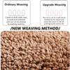 Bath Mat Bathroom Rug Curved Bath Rug Semi Circular Shower Mat Non Slip Kitchen Durable - Brown view 3