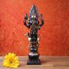 SHIVAJI ARTS Bhairav Statue Brass 11.5Inch Black Gold Color Pack of 1 view 1