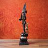 SHIVAJI ARTS Bhairav Statue Brass 11.5Inch Black Gold Color Pack of 1 view 2