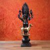SHIVAJI ARTS Bhairav Statue Brass 11.5Inch Black Gold Color Pack of 1 view 3