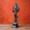 SHIVAJI ARTS Bhairav Statue Brass 11.5Inch Black Gold Color Pack of 1 view 4
