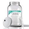 Home Brew Ohio Wide Mouth Jar 1 Gal w/Grommeted 110mm White Metal Cap and Econo-Lock Airlock view 2