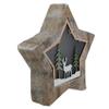 13.25" LED Lighted Star with Reindeer in The Woods Scene Christmas Decoration view 3