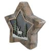 13.25" LED Lighted Star with Reindeer in The Woods Scene Christmas Decoration view 4