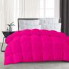 Best Bedding Store All-Season 600 GSM Hot Pink Goose Down 5 Pieces Quiled Pinch Pleated Comforter Set ( Comforter + 4 Pillow Cases ) 1200 Series Egyptian Cotton Duvet Insert Full view 3