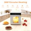 Hakka Food Dehydrator Machine, Stainless Steel 12 Trays Food Dryer Machine with Temp Control & 24H Timer for Jerky/Meat/Fruit/Herbs/Mushroom/Vegetable/Snacks/Pet Treats, 1000W view 2