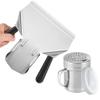 CUSINIUM Double Handle Popcorn Scoop and Dredge Bundle - Metal Popcorn Scooper - French Fry Scoop view 1