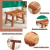 WL-ZZZ Shower/Bath Stools Wooden Shower Seat Stool Waterproof Spa Bathing Chair Non-Slip Shower Seat for Seniors Multi Purpose Step Stool Indoor Or Outdoor Use (Size : 37.525.527.5 cm) view 4