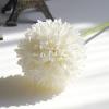 Crownia Artificial Flowers 10Pcs Chrysanthemum Ball Flowers Fake Flowers Silk Artificial Hydrangea Bridal Wedding Bouquet for Home Garden Office Coffee House Parties and Wedding (White) view 2