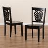 BOWERY HILL Dark Brown Finished Wood 2-Piece Dining Chair Set view 4