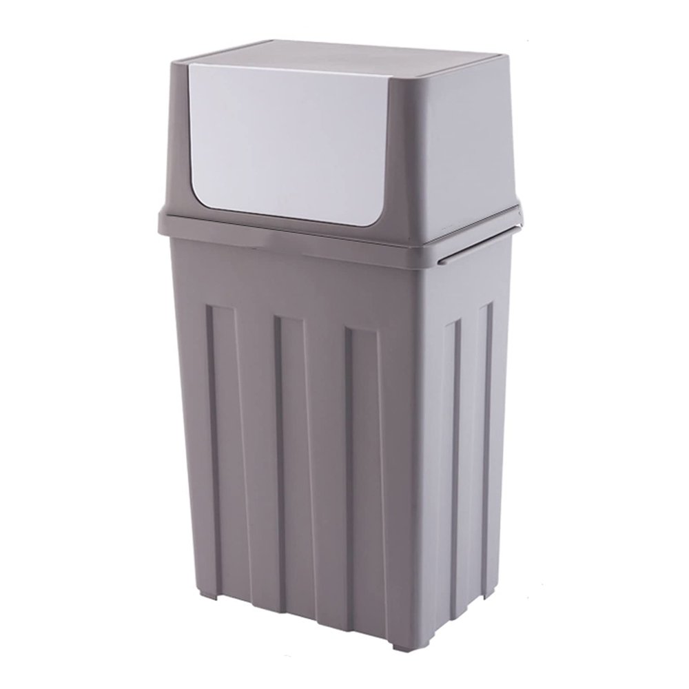 jinyi2016SHOP Dustbin Swing Top Kitchen Trash CanPlastic Rectangular Trash/Garbage CanTrash Bin for Backyard Hosting, Patio and Kitchen UseLarge Capacity Kitchen Bin (Color : Purple)