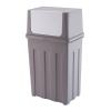 jinyi2016SHOP Dustbin Swing Top Kitchen Trash CanPlastic Rectangular Trash/Garbage CanTrash Bin for Backyard Hosting, Patio and Kitchen UseLarge Capacity Kitchen Bin (Color : Purple) view 1