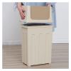 jinyi2016SHOP Dustbin Swing Top Kitchen Trash CanPlastic Rectangular Trash/Garbage CanTrash Bin for Backyard Hosting, Patio and Kitchen UseLarge Capacity Kitchen Bin (Color : Purple) view 3