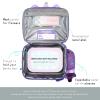 mibasies Unicorn Lunch Bag Kids Insulated Lunch Box for Girls with Water Bottle Holder and Shoulder Strap (Mermaid Blue Purple) view 2