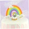 9pcs/Set Rainbow Cutter Printed Cake Decorating Template Fondant Biscuit Press Mold Home Baking Tool for Kids view 2