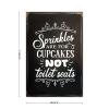 Sprinkles are for Cupcakes Not Metal Sign Custom Family Plaque with Home Farmhouse Sign for Easy Indoor Outdoor High and Recognition view 2