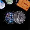 Rosary Beads Catholic for Woman, Blue Purple Pearl Rosary Necklace view 3