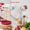 ANTREE 3-IN-1 Pasta Attachment & Ravioli Attachment for KitchenAid Stand Mixers, Pasta Maker Assecories included Pasta Sheet Roller, Spaghetti Cutter and Ravioli Maker Attachment view 2