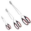 Coitak 3 Pack Scissor Tongs Cooking Stainless Steel Food Tongs Barbecue Grilling Tongs for Flipping Food Tool, 9/11/13 Inch view 1