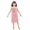 PURFUN Girls Soft Bath Towel Wrap with Cartton Rabbit, Kids Water Absorbent Beach Towel Bathrobes Slip Dress Bathing Shower Cover Up Tube Dress Home Robe view 1