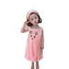 PURFUN Girls Soft Bath Towel Wrap with Cartton Rabbit, Kids Water Absorbent Beach Towel Bathrobes Slip Dress Bathing Shower Cover Up Tube Dress Home Robe view 3