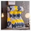 AYLYHD Bedside Cushion with Pillow Waist Protection Soft Bed Pillow Triangular Wedge Cushion Big Sofa Back Waist Pad Reading Pillow Tatami Bed Back Removable and Washable (Color : G, Size : 55cm) view 1