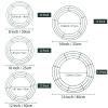 Patelai 12 Pieces 14 Inch Metal Wreath Frame Dark Green Wire Round Wreath Rings Wire Garland Frame for Home Easter Party Decor DIY Crafts Supplies view 2
