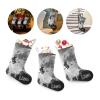 CUXWEOT Personalized Witch Cat Halloween Christmas Stockings Customize Name Candy Bag for Family Holiday Party Decorations Gift 17.52 x 7.87 Inch view 3