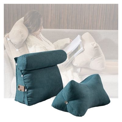 AYLYHD Bedside Cushion Backrest for Pregnant Women Back Support Bolster for Bed Sofa Couch Tatami with Pillow and Bones Office Sofa Lumbar Pillow 45/60cm (Color : B, Size : 45cm)