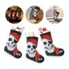 CUXWEOT Personalized Pirate Skull Christmas Stocking Customize Name Xmas Socks for for Family Holiday Decorations Gift 17.52 x 7.87 Inch view 3