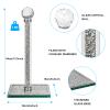 Qiuhome Crystal Paper Towel Holder Countertop Bling Silver Paper Towel Holder Stand view 2