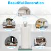 Qiuhome Crystal Paper Towel Holder Countertop Bling Silver Paper Towel Holder Stand view 4