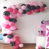 117 Mouses Balloon Garland Arch Kit Black Red White Gold/Rose Red Pink Balloon Garland Arch and Balloon Strip for Mouses Theme Party Baby Shower Birthday Wedding Decoration view 1