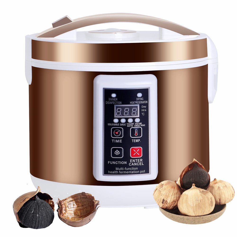 Black Garlic Fermenter Automatic Intelligent Ferment Box 6L 7-Day Rapid Fermentation Black Garlic Sweet Rice Wine Maker Natto Maker Yogurt Pot (110V)