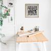 Aihesui Wood Signs Wall Hanging Wall Decoration Strive for Progress Not Perfection Signs for Living Room Kitchen Batheroom Bedroom Office School 12x12inch view 3