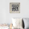 Aihesui Wood Signs Wall Hanging Wall Decoration Strive for Progress Not Perfection Signs for Living Room Kitchen Batheroom Bedroom Office School 12x12inch view 4