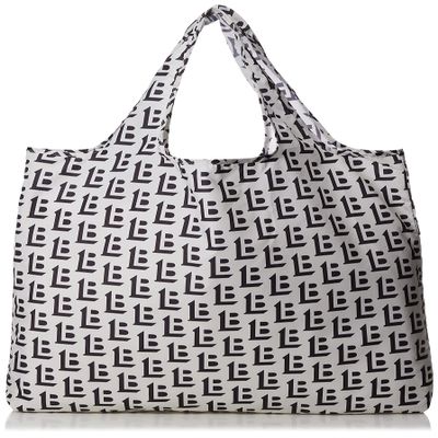 Lily Brown LWGB219050 OWHT Women's Pocket Monogram Eco Bag