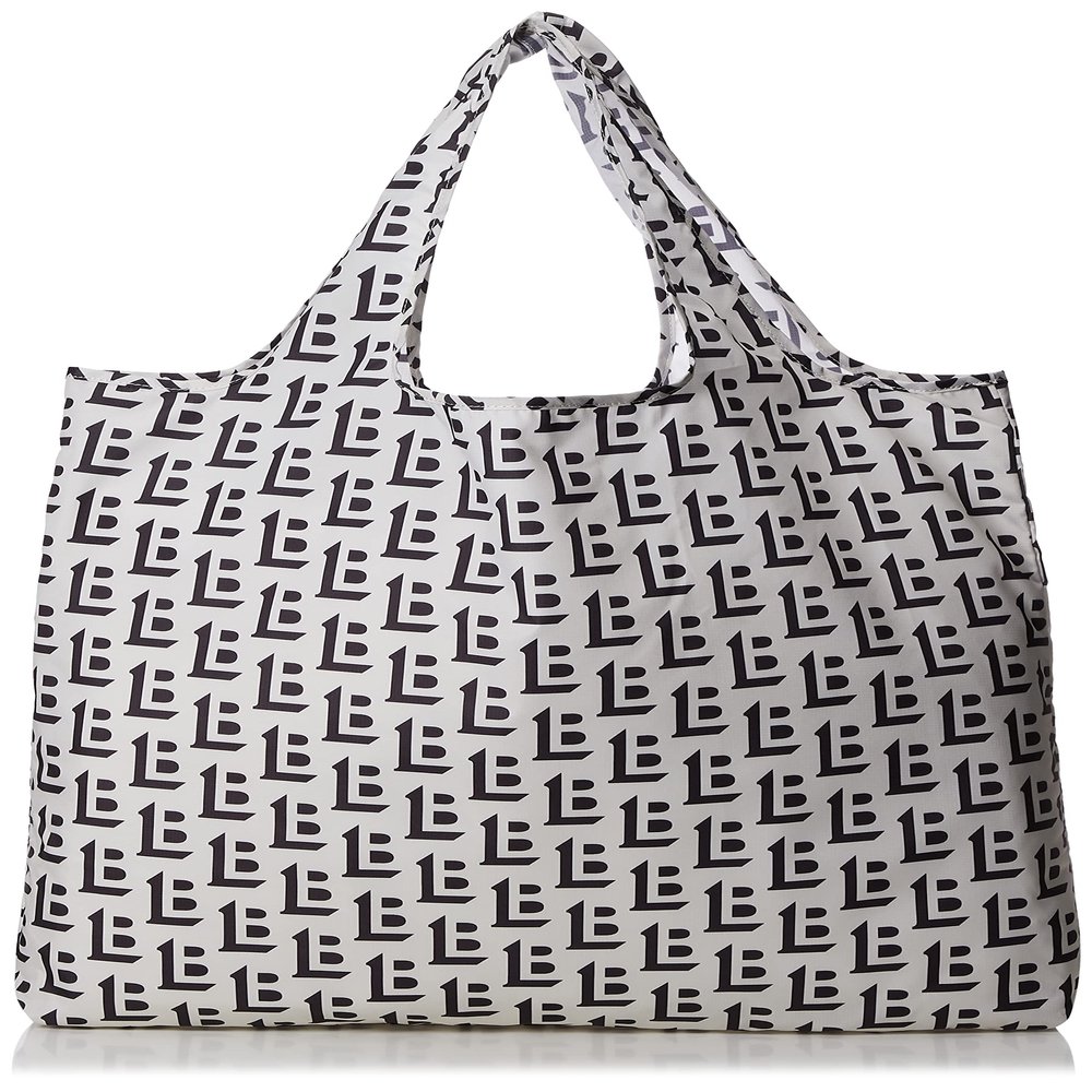 Lily Brown LWGB219050 OWHT Women's Pocket Monogram Eco Bag