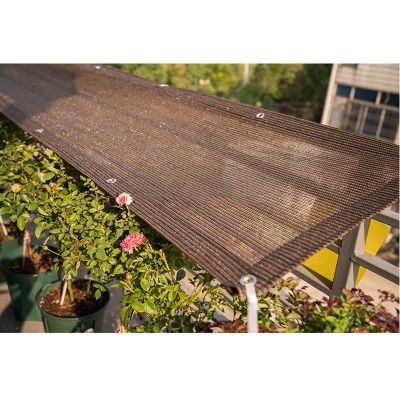 Shading Net 90%, Multi-Function Shade Sail, High-Density Shade Cloth, for Outdoor Gardens, Patios, Greenhouses, Customizable Brown Shade Netting,2x3m(7 * 10ft)