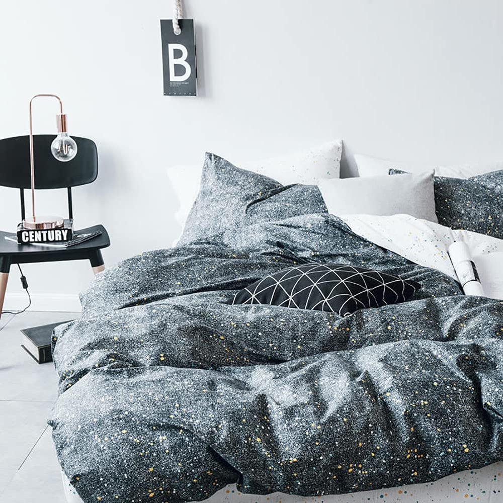 100% Cotton Geometric Duvet Cover,with Zipper Ties Ultra Soft Easy Care Simple Fashion Style Fade Resistant Comforter Cover-p 220x240cm(87x94inch)