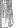 LED Lighted Glittered Outdoor Christmas Cone Tree - 23.5" - Silver - Set of 3 view 4