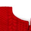 48 in. Red Acrylic Pom Pom Holiday Tree Skirt view 4