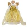 12" Lighted Gold Angel with Wings Christmas Tree Topper - Clear Lights view 1