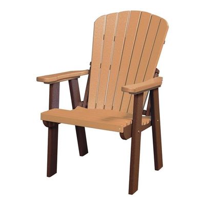 American Furniture Classics OS Home and Office Model 511CTB Fan Back Chair Made in The USA- Cedar, Tudor Brown Base
